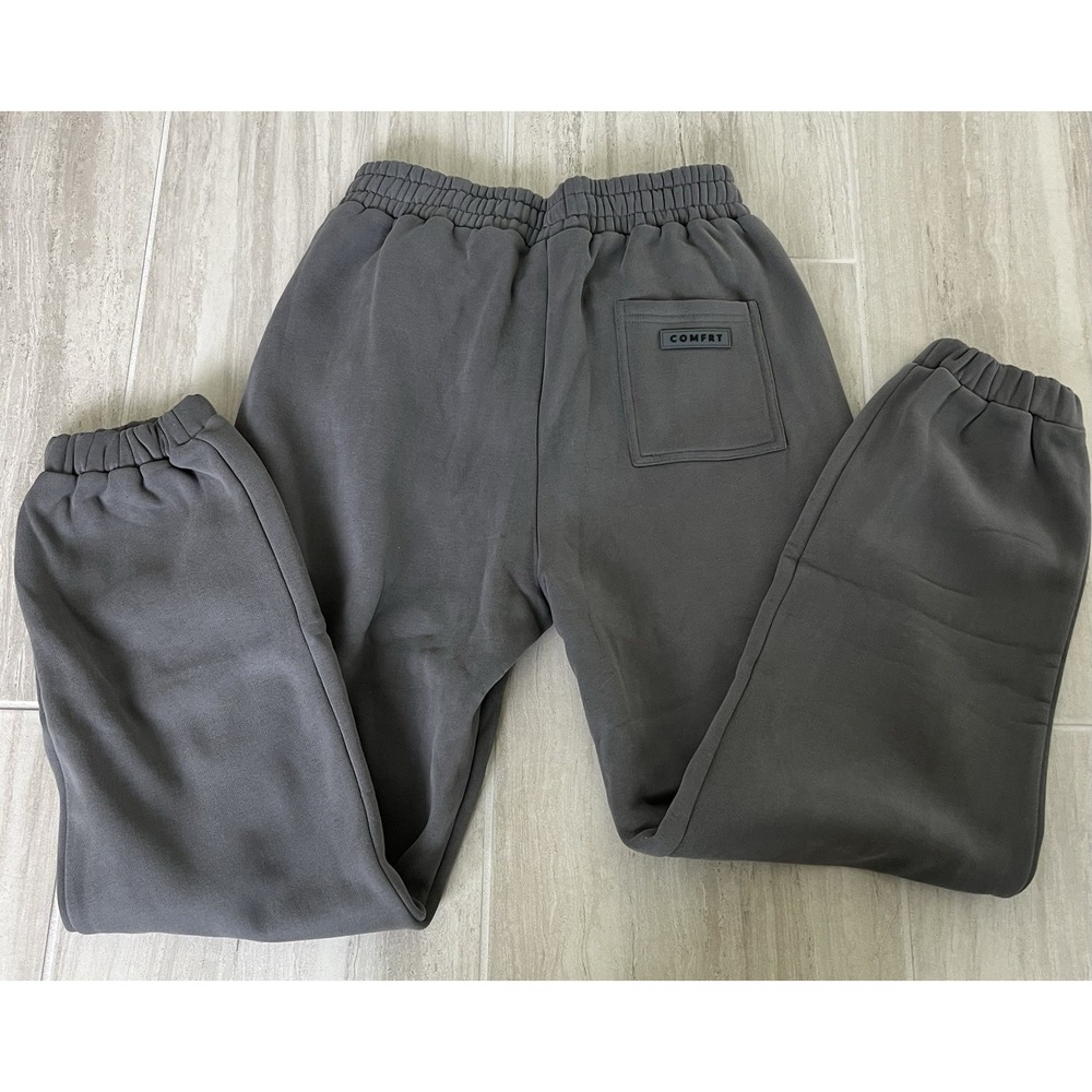 New Comfrt Do Not Disturb Travel Sweatpants Steel Grey Oversized Unisex Size M
